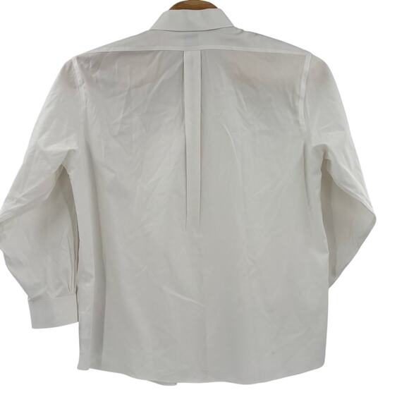 Brooks Brothers 17 1/2-34 White Long Sleeve Button Down Regent Fit Dress Shirt - Picture 4 of 5